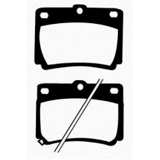 J PP-592AF JAPANPARTS Комплект тормозных колодок, дисковый тормоз