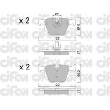 822-644-0 CIFAM Комплект тормозных колодок, дисковый тормоз