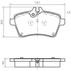 K627901 Vema Комплект тормозных колодок, дисковый тормоз