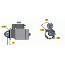 0 986 010 380 BOSCH Стартер