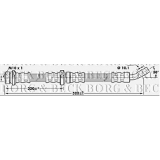 BBH7200 BORG & BECK Тормозной шланг