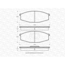 363702160897 MAGNETI MARELLI Комплект тормозных колодок, дисковый тормоз