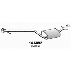 14.6092 ASSO Средний глушитель выхлопных газов