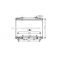 KA2175 AVA Радиатор, охлаждение двигателя