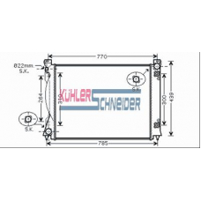 5000531 KUHLER SCHNEIDER Радиатор, охлаждение двигател