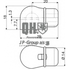 1581202409 Jp Group Газовая пружина, крышка багажник