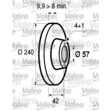 186594 VALEO Тормозной диск