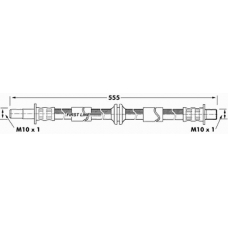 FBH7305 FIRST LINE Тормозной шланг