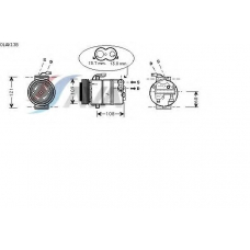 OLAK138 AVA Компрессор, кондиционер