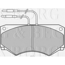 BBP1039 BORG & BECK Комплект тормозных колодок, дисковый тормоз