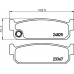 2482501 TEXTAR Комплект тормозных колодок, дисковый тормоз