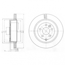 BG4125 DELPHI Тормозной диск