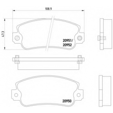 MDB1218 DON Комплект тормозных колодок, дисковый тормоз