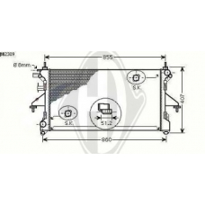 8348403 DIEDERICHS Радиатор, охлаждение двигателя