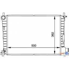 8MK 376 714-241 HELLA Радиатор, охлаждение двигателя