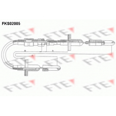 FKS02005 FTE Трос, управление сцеплением