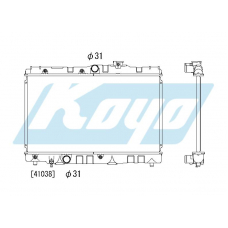 PA010510 KOYO P-tank corrugate-fin ass'y