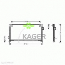 94-6078 KAGER Конденсатор, кондиционер