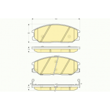 6132979 GIRLING Комплект тормозных колодок, дисковый тормоз
