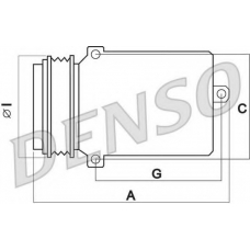 DCP02008 DENSO Компрессор, кондиционер