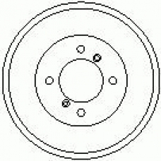 7D0242 KAWE Тормозной барабан