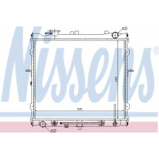 66643 NISSENS Радиатор, охлаждение двигателя