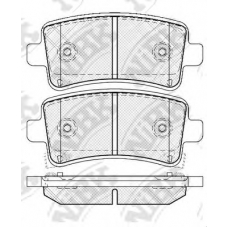 PN0840 NiBK Комплект тормозных колодок, дисковый тормоз