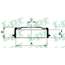 7D0050 LPR Тормозной барабан