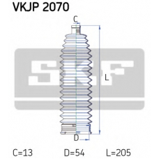 VKJP 2070 SKF Комплект пылника, рулевое управление
