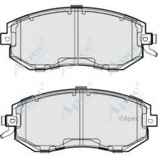 PAD1868 APEC Комплект тормозных колодок, дисковый тормоз