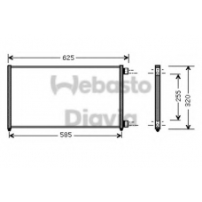 82D0226194MA WEBASTO Конденсатор, кондиционер