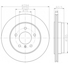 8DD 355 112-271 HELLA Тормозной диск