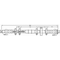 FBH6108 FIRST LINE Тормозной шланг