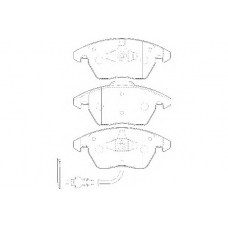 WBP23587A WAGNER LOCKHEED Комплект тормозных колодок, дисковый тормоз
