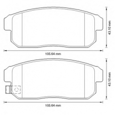 572592B BENDIX Комплект тормозных колодок, дисковый тормоз