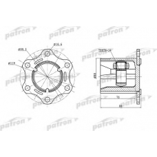 PCV5004 PATRON Шарнирный комплект, приводной вал