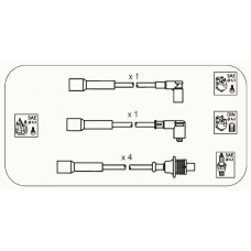 CPS7 JANMOR Комплект проводов зажигания
