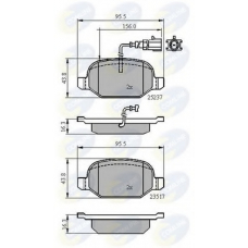 CBP16013 COMLINE Комплект тормозных колодок, дисковый тормоз