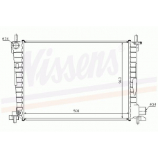 62055 NISSENS Радиатор, охлаждение двигателя