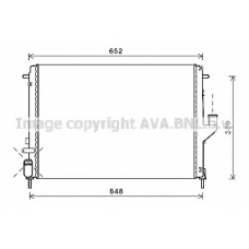 RTA2478 AVA Радиатор, охлаждение двигателя