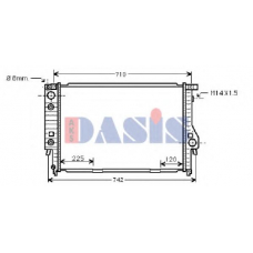 050900N AKS DASIS Радиатор, охлаждение двигателя