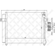 10-45028-SX STELLOX Конденсатор, кондиционер