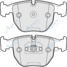 PAD1965 APEC Комплект тормозных колодок, дисковый тормоз