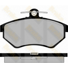 PA819 BRAKE ENGINEERING Комплект тормозных колодок, дисковый тормоз