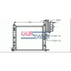 0449201 KUHLER SCHNEIDER Радиатор, охлаждение двигател