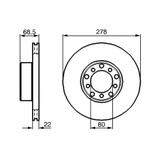 0 986 478 061 BOSCH Тормозной диск