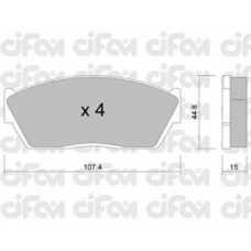 822-054-0 CIFAM Комплект тормозных колодок, дисковый тормоз