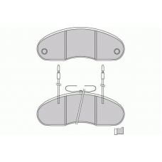 12-5242 E.T.F. Комплект тормозных колодок, дисковый тормоз