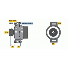 0 123 510 108 BOSCH Генератор