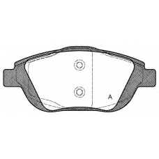 BPA1392.00 OPEN PARTS Комплект тормозных колодок, дисковый тормоз